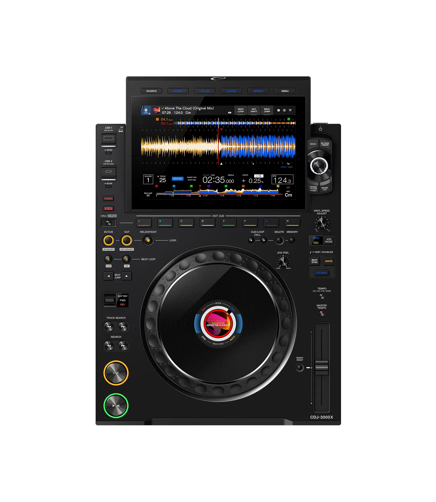 AlphaTheta CDJ-3000X, first player – manufacturer image