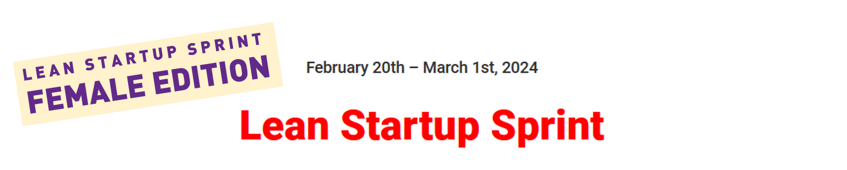 Lean Startup Sprint - Startup Incubator Berlin