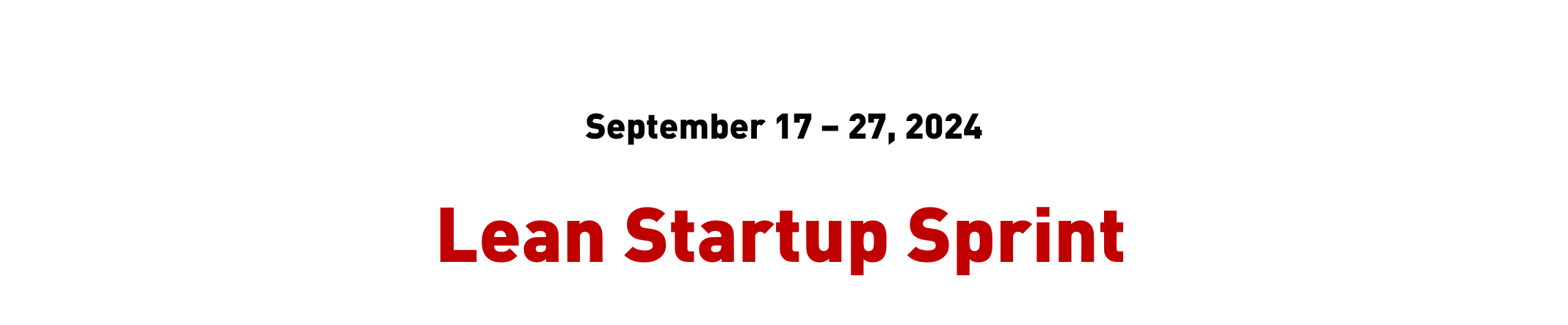 Lean Startup Sprint - Startup Incubator Berlin